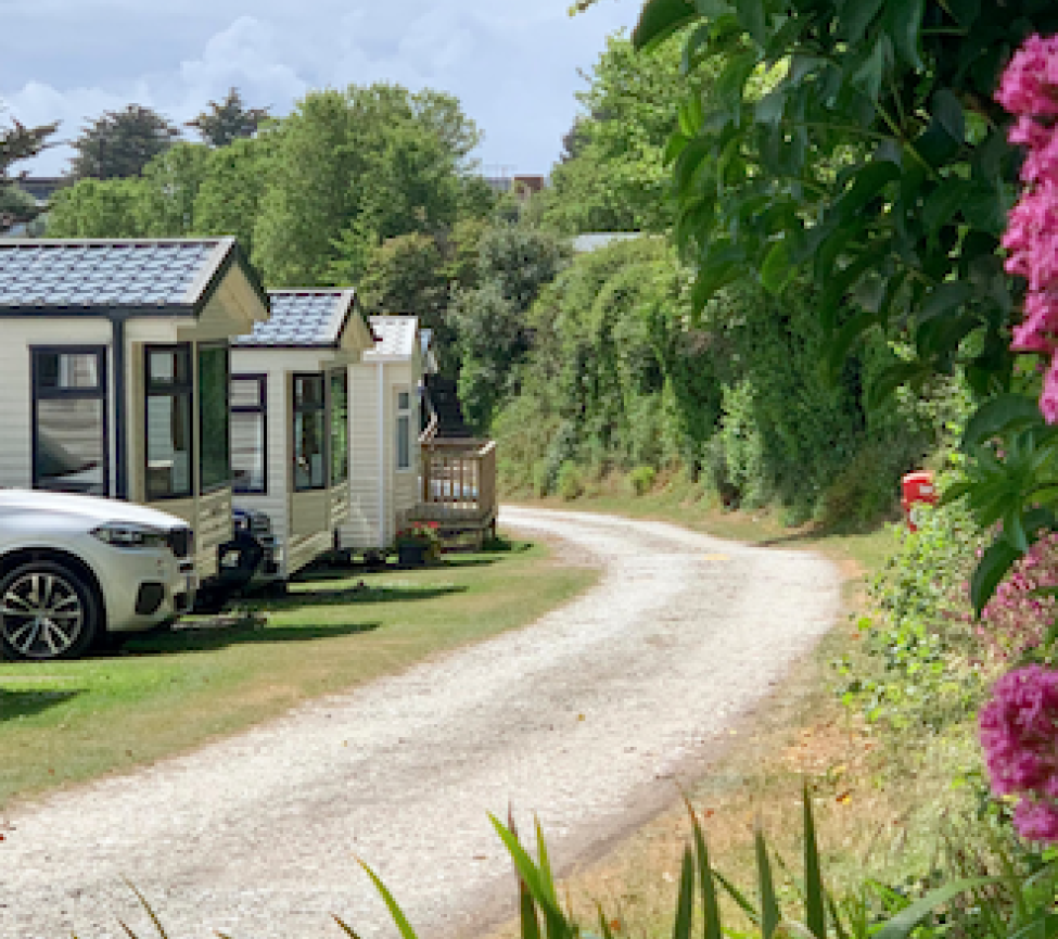 Lundynant Holiday Park with static caravans for sale on site