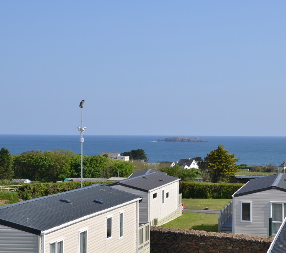 Higher Harlyn Park static caravans for sale on site