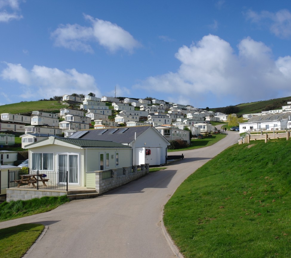 Static caravans at  Beer Head Caravan Park