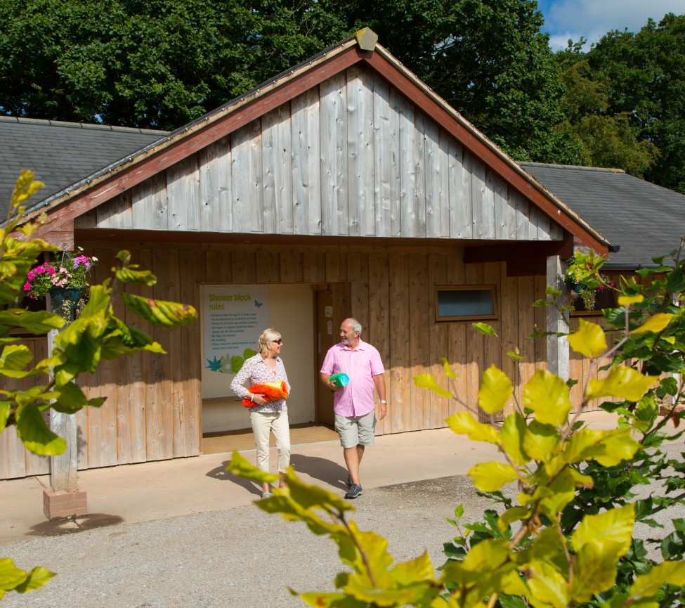 Reception at Castle Brake Holiday Park