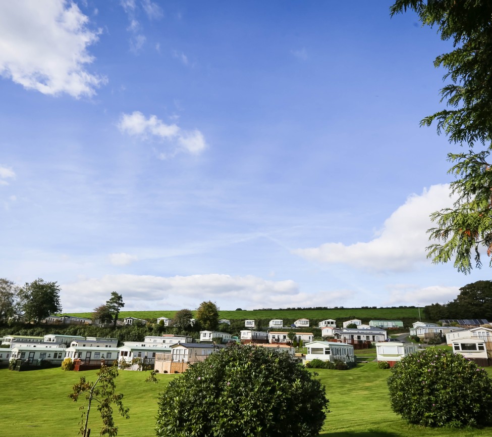 Smytham Holiday Park view of the holiday park