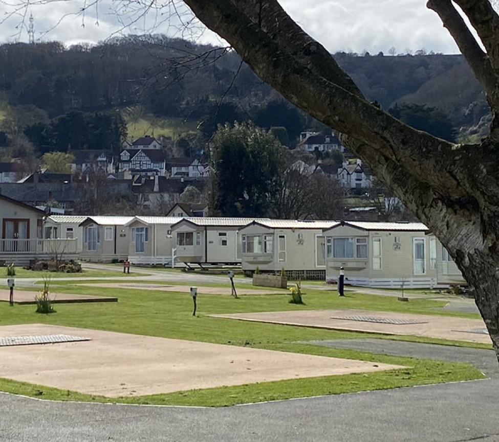 landsacpe view of Porlock Caravan Park