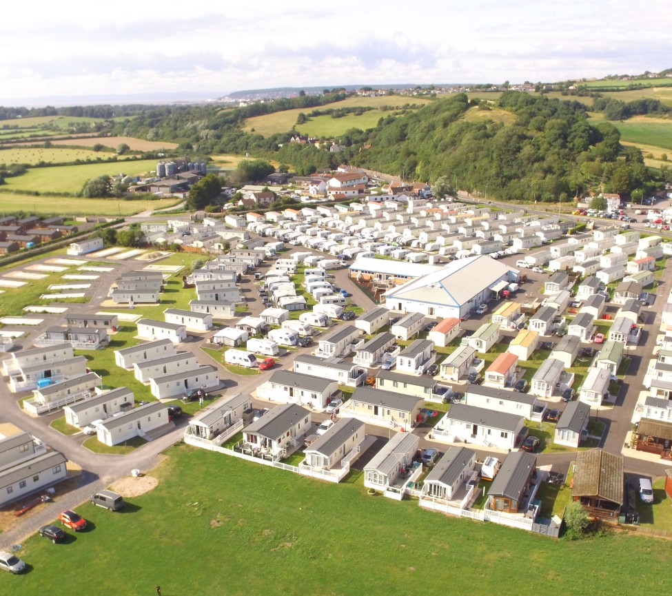 ariel view of Riverside Holiday Village