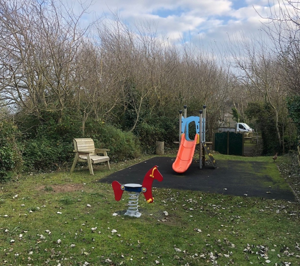 outdoor play area at The Retreat Caravan Park