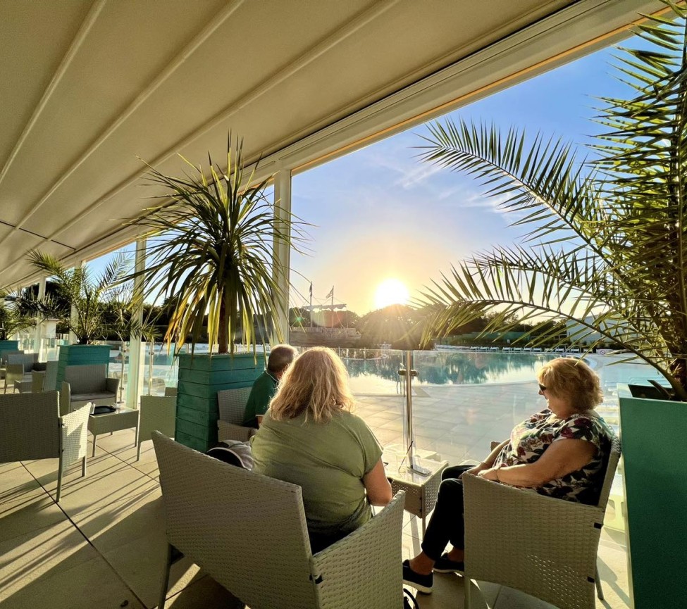 view from the restaurant at Monkey Tree Holiday Park in Newquay