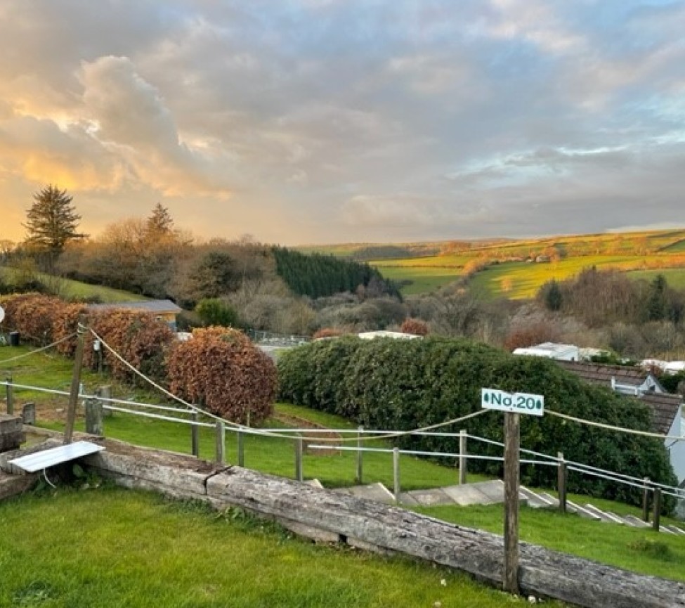 A view down the Glyn Valley