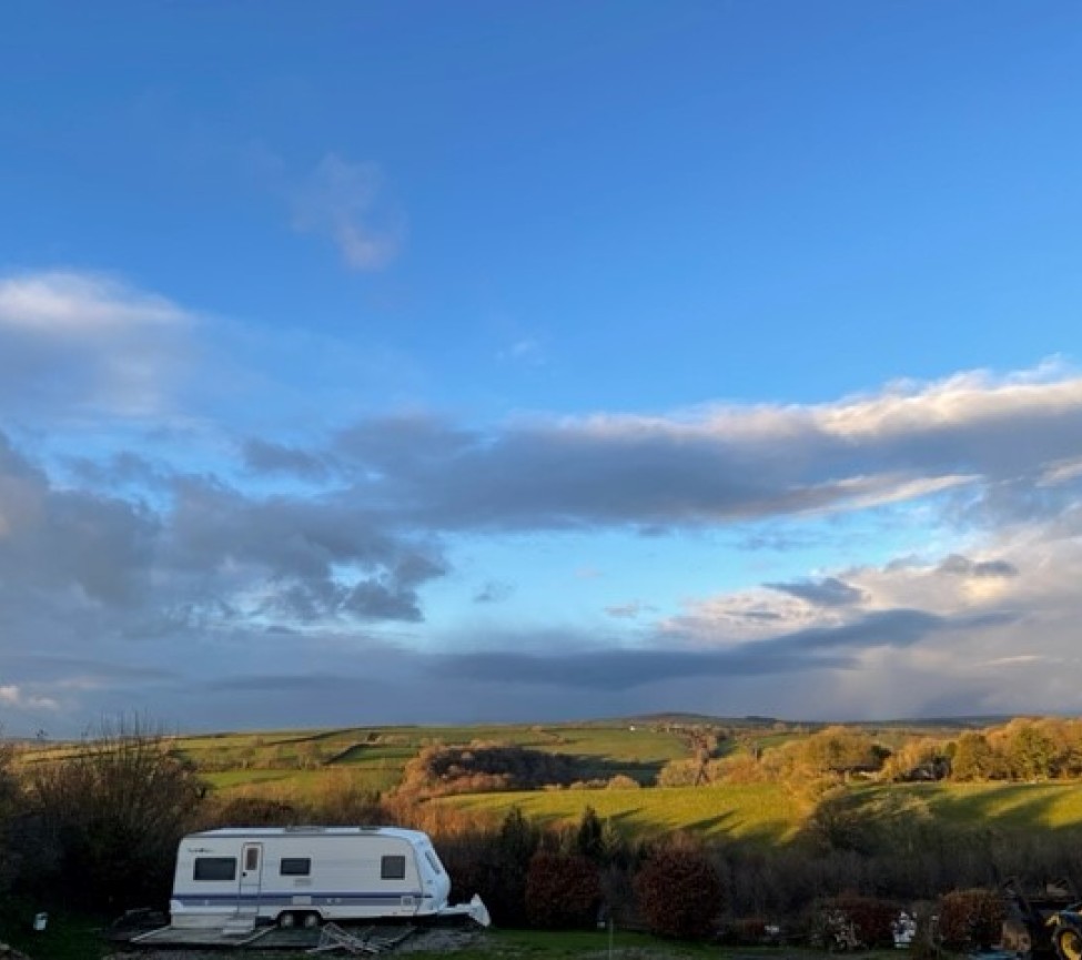 Pine Green Holiday Park overlooking Bodmin Moor