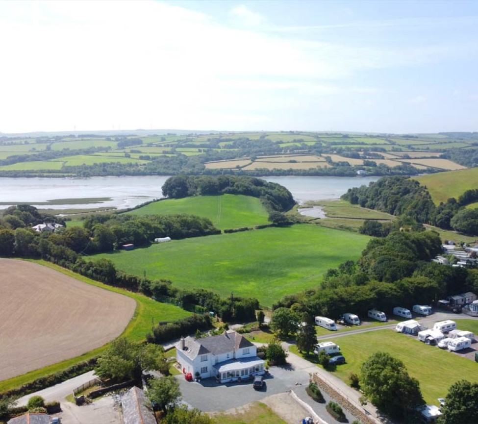 Dinham Farm Caravan Park in Cornwall