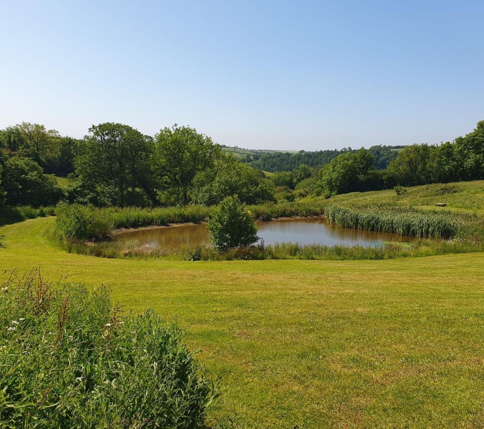 fishing lake at Webland Farm