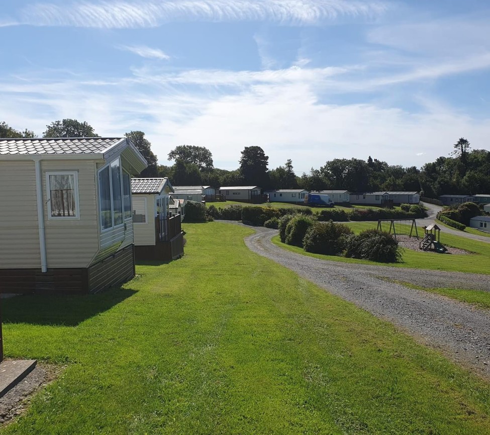 static caravans at Webland Farm