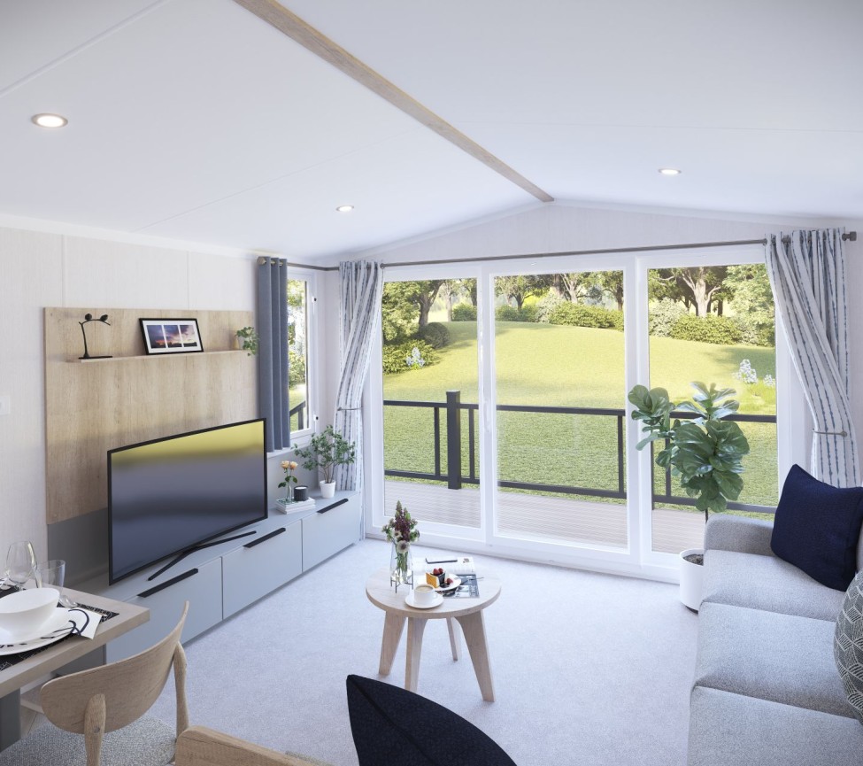 2025 Swift Ardennes open plan living area