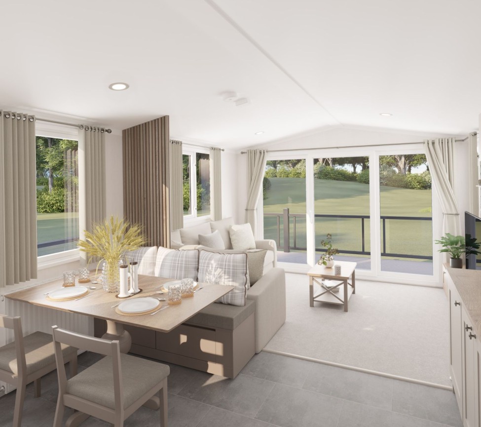 open plan living space in the 2025 Swift Morlaix 