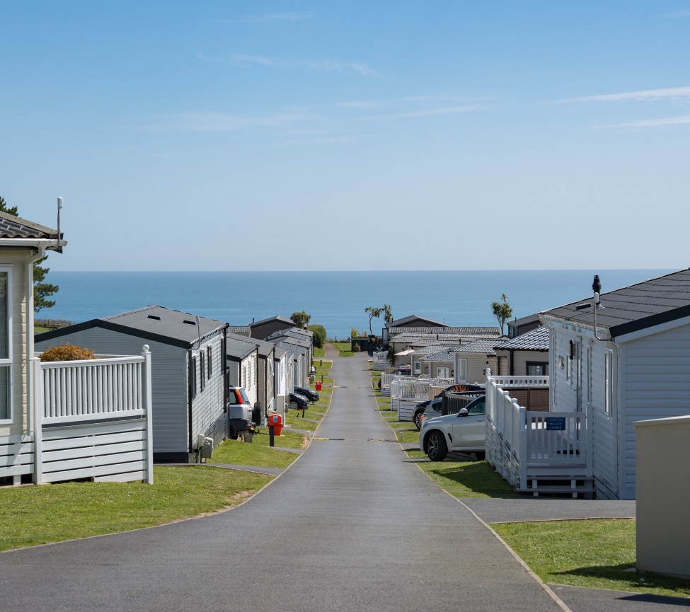 lodges for sale at Landscove Holiday Park