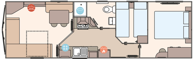 2024 ABI Keswick 32x10 2 Bed floor plan