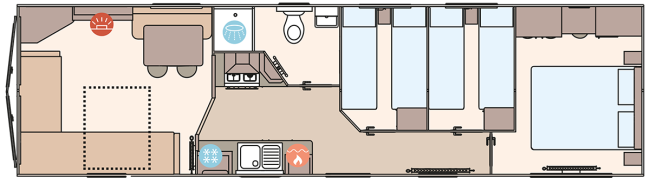 2024 ABI Keswick 36x10 3 Bed floor plan