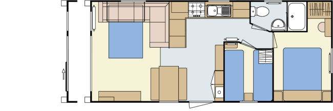 2024 Atlas Mirage 28x12 2 Bed floor plan