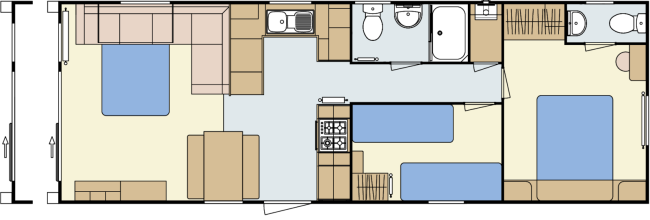 2024 Atlas Mirage 35x12 2 Bed floor plan