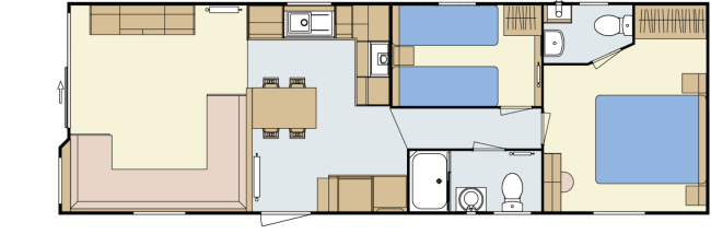 2024 Atlas Sahara 36x12 2 Bed floor plan