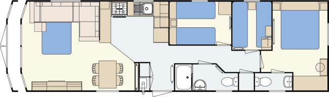 2024 Atlas Chorus 40x12 3 Bedroom floor plan