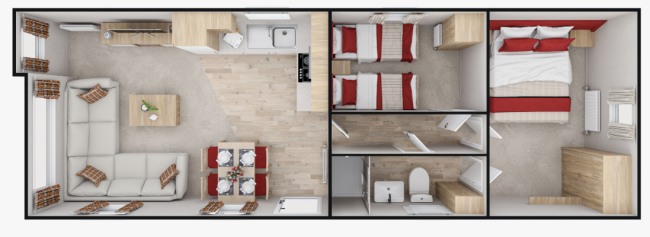 2023 Atlas Festival 35x12 2 Bed floor plan