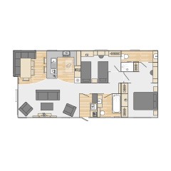 2025 Swift Toronto Lodge Urban 43x20 2 bed floor plan