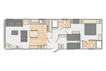 2025 Swift Vendee 40x12 2 Bed floor plan