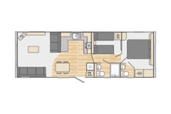 2025 Swift Bordeaux 35x12 2 Bed floor plan