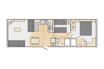 2025 Swift Bordeaux 38x12 2 Bed ES floor plan