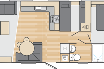 2025 Swift Loire floor plan 28x12 2 bedrooms