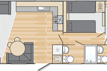 2025 Swift Loire floor plan 32x12 2 bedrooms