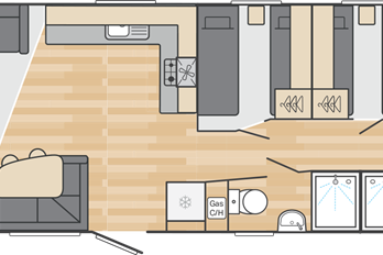 2025 Swift Loire floor plan 38x12 3 bedrooms