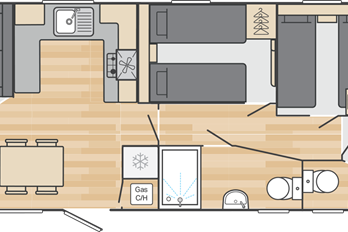 2025 Swift Margaux 38x12 3 Bedroom floor plan