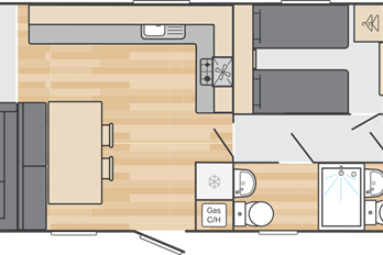 2025 Swift Morlaix 36x12 2 Bedroom floor plan