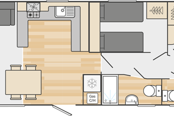 2025 Swift Provence 37x12 3 bed floor plan