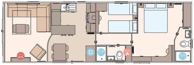 2025 ABI Ingleton 40x13 2 bed Floor Plan