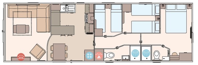 2025 ABI Ingleton 41x13 3 bed Floor Plan