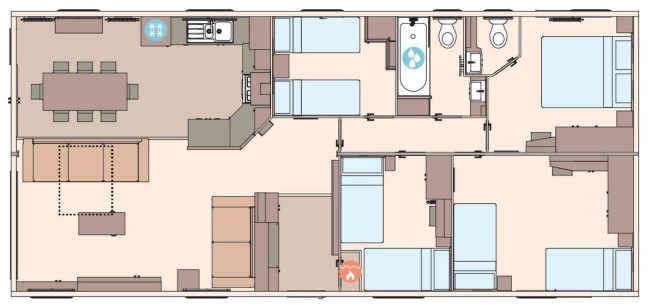 2025 ABI Kielder 44x20 4 bed floor plan