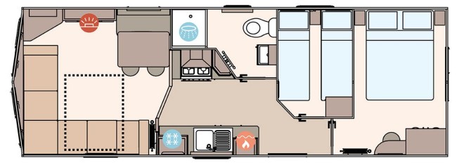 2025 ABI Keswick 28x10 2 Bed floor plan