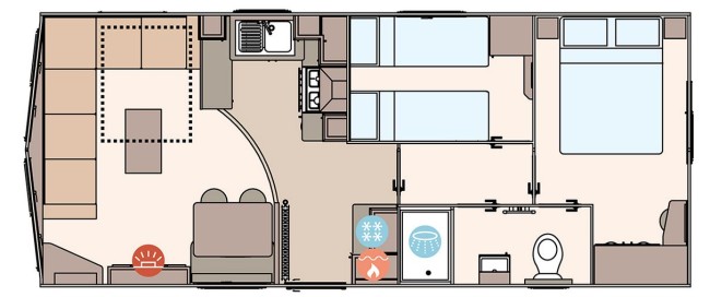 2025 ABI Keswick 28x12 2 Bed floor plan