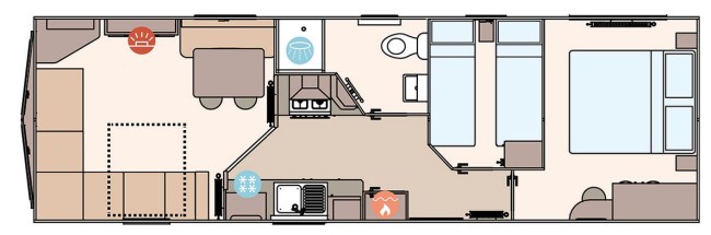 2025 ABI Keswick 32x10 2 Bed floor plan