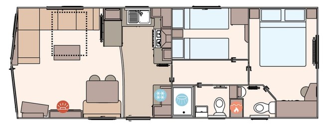 2025 ABI Keswick 32x12 2 Bed floor plan