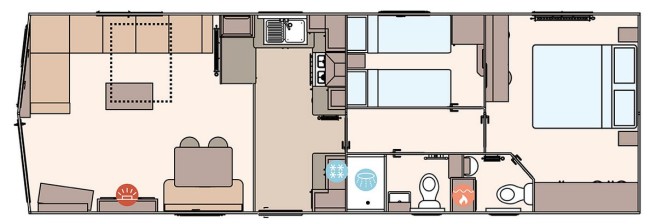 2025 ABI Keswick 36x12 2 Bed floor plan