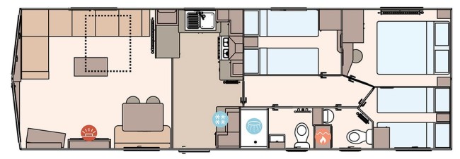 2025 ABI Keswick 36x12 3 Bed floor plan