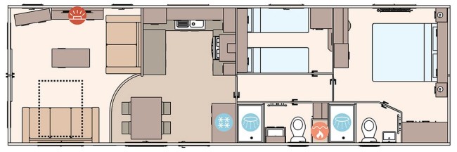 2025 ABI St David 38x12 2 bed Floor Plan