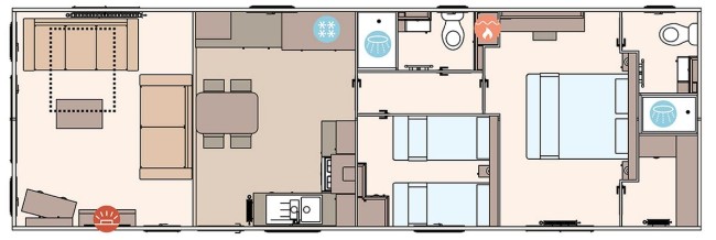 2025 ABI Windermere 40x13 2 bed Floor Plan