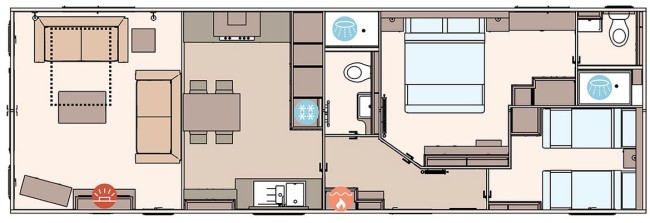 2025 ABI Ambleside 40x13 2 bed Floor Plan