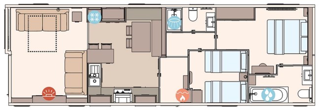 2025 ABI Beaumont 43x14 2 bed Floor Plan