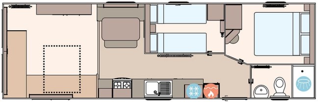 2025 ABI Coworth 32x10 2 bed Floor Plan