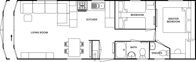 2025 Atlas Chorus 36x12 2 Bed floor plan