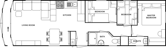 2025 Atlas Chorus 40x12 3 Bedroom floor plan